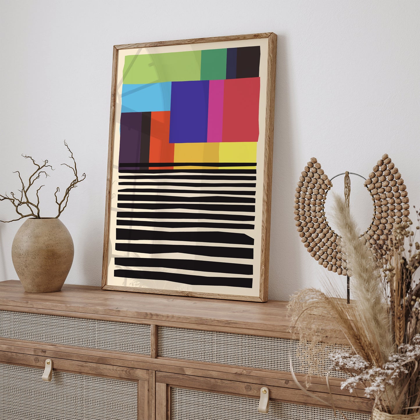 Colorblocks - Mid Century Art Print