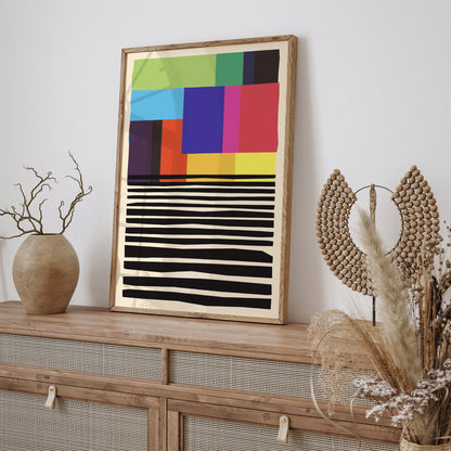 Colorblocks - Mid Century Art Print