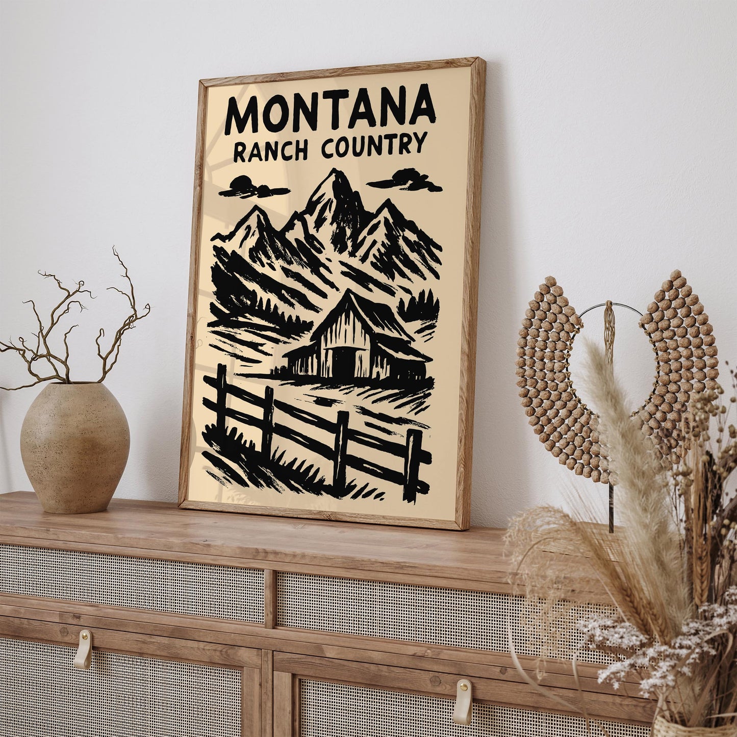 Montana Ranch City Poster