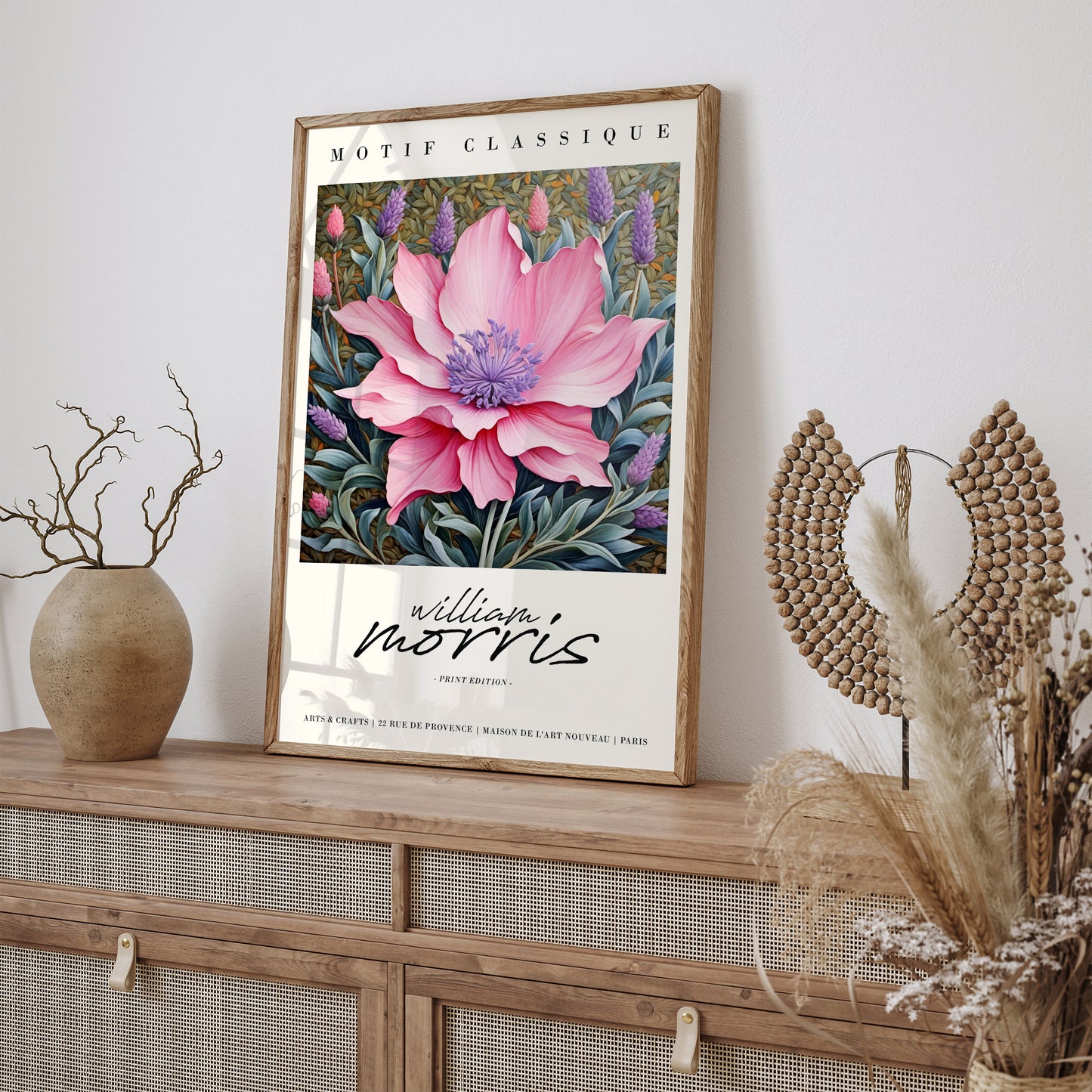 Elegant Floral William Morris Art Print