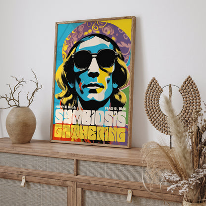 Symbiosis Gathering 70s Hippie Music Poster