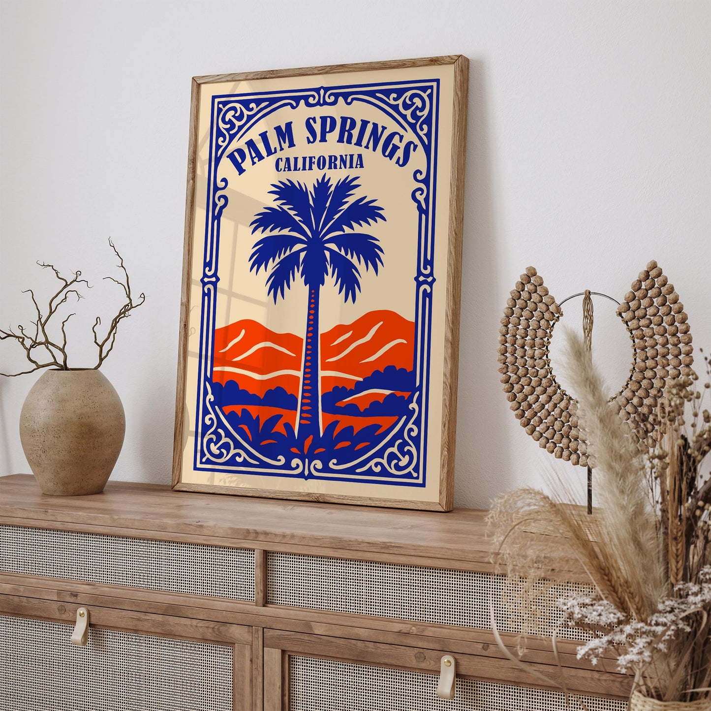Palm Springs California Poster - Palm Tree Print