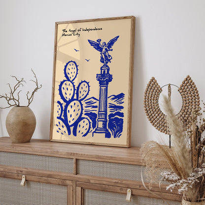 The Angel of Independence Mexico City Poster