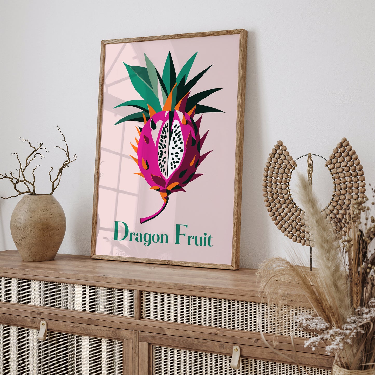 Dragon Fruit Pink Art Print