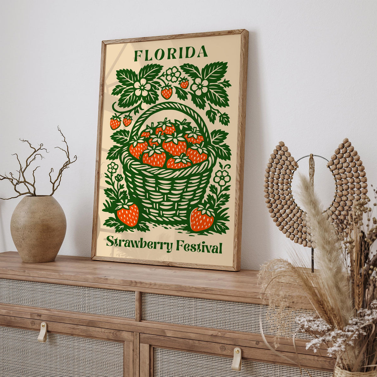 Vintage Florida Strawberry Festival Poster