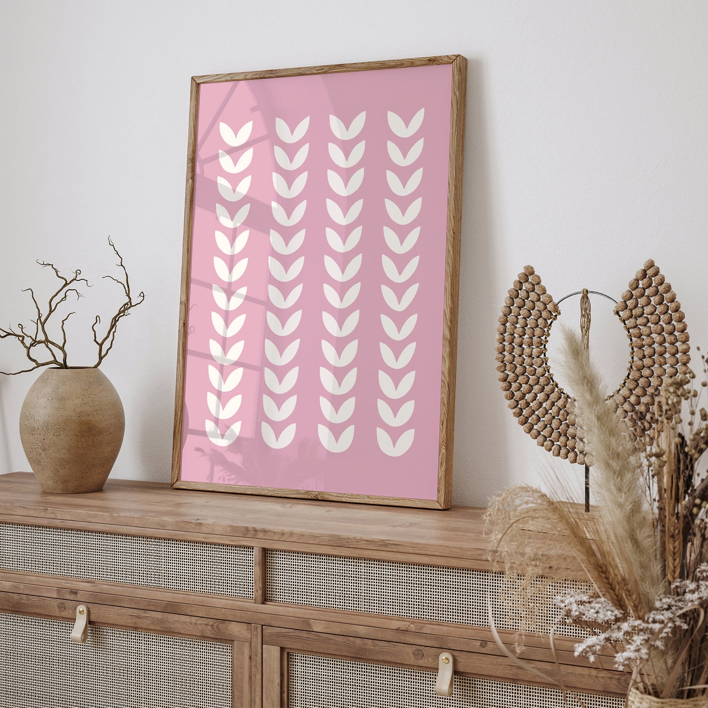 Pink Modern Minimalist Art Print