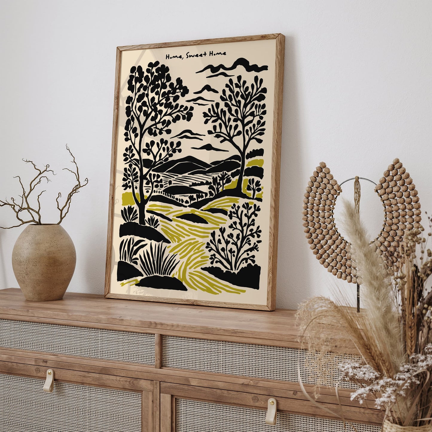 Home Sweet Home Poster - Scenic Landscape Art