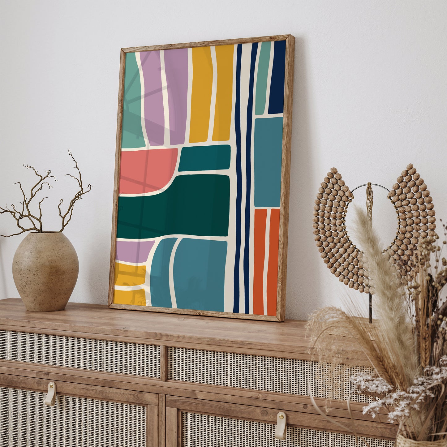 Abstract Art Kids Room Wall Decor