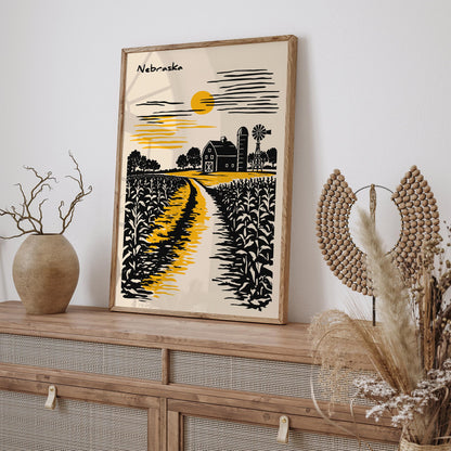 Nebraska Travel Poster