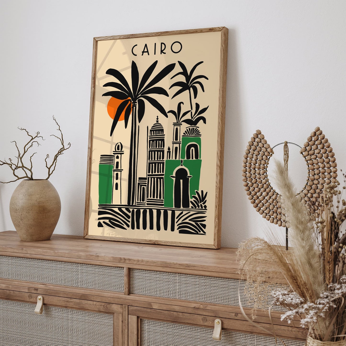 Cairo Egypt Travel Modern Poster