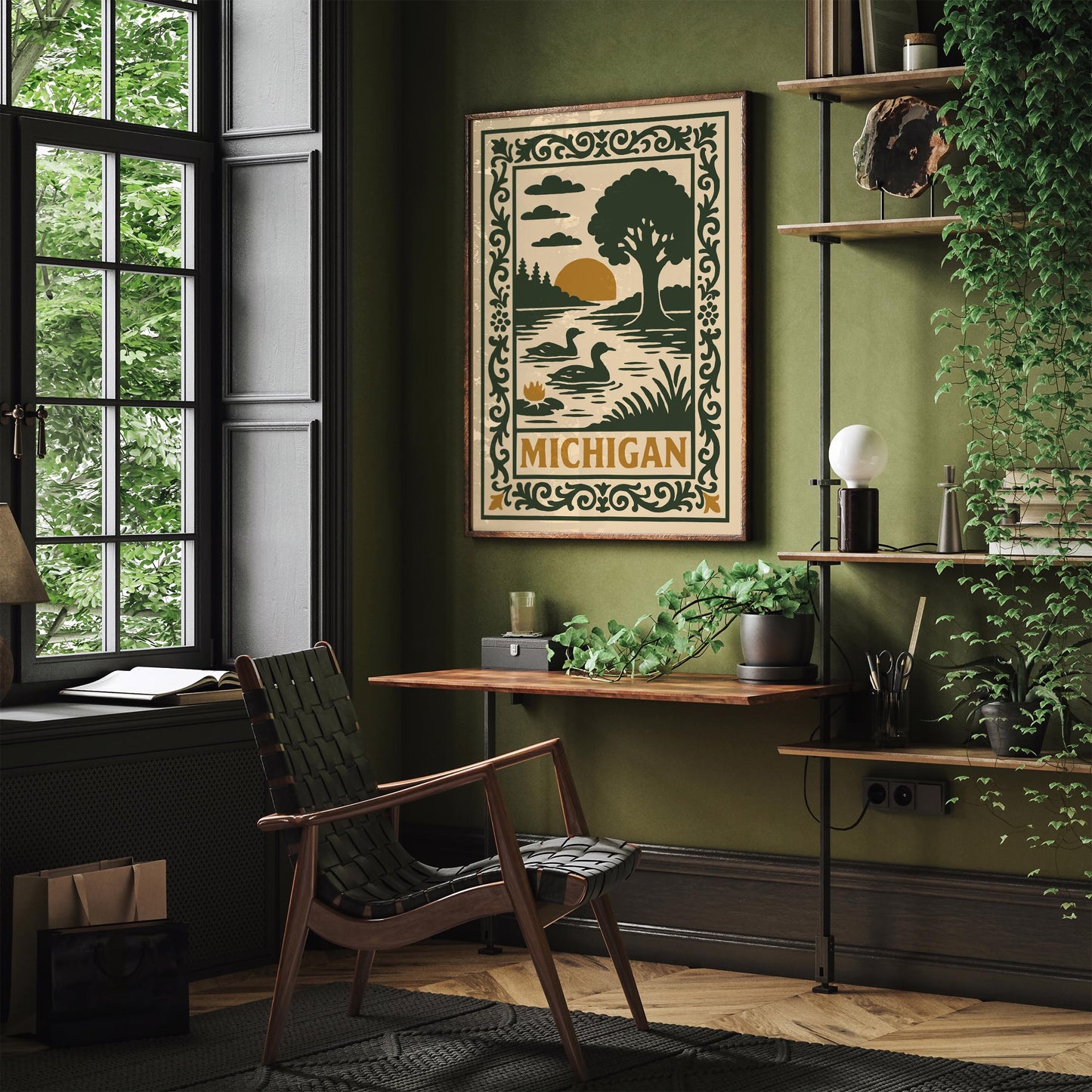 Michigan Travel Scenic Poster