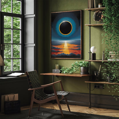 Total Eclipse Modern Art Print