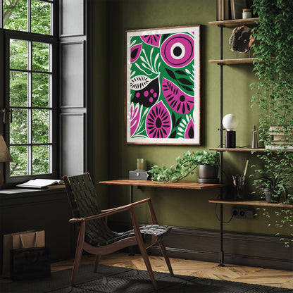 Magenta Aesthetic Eyes Art Print