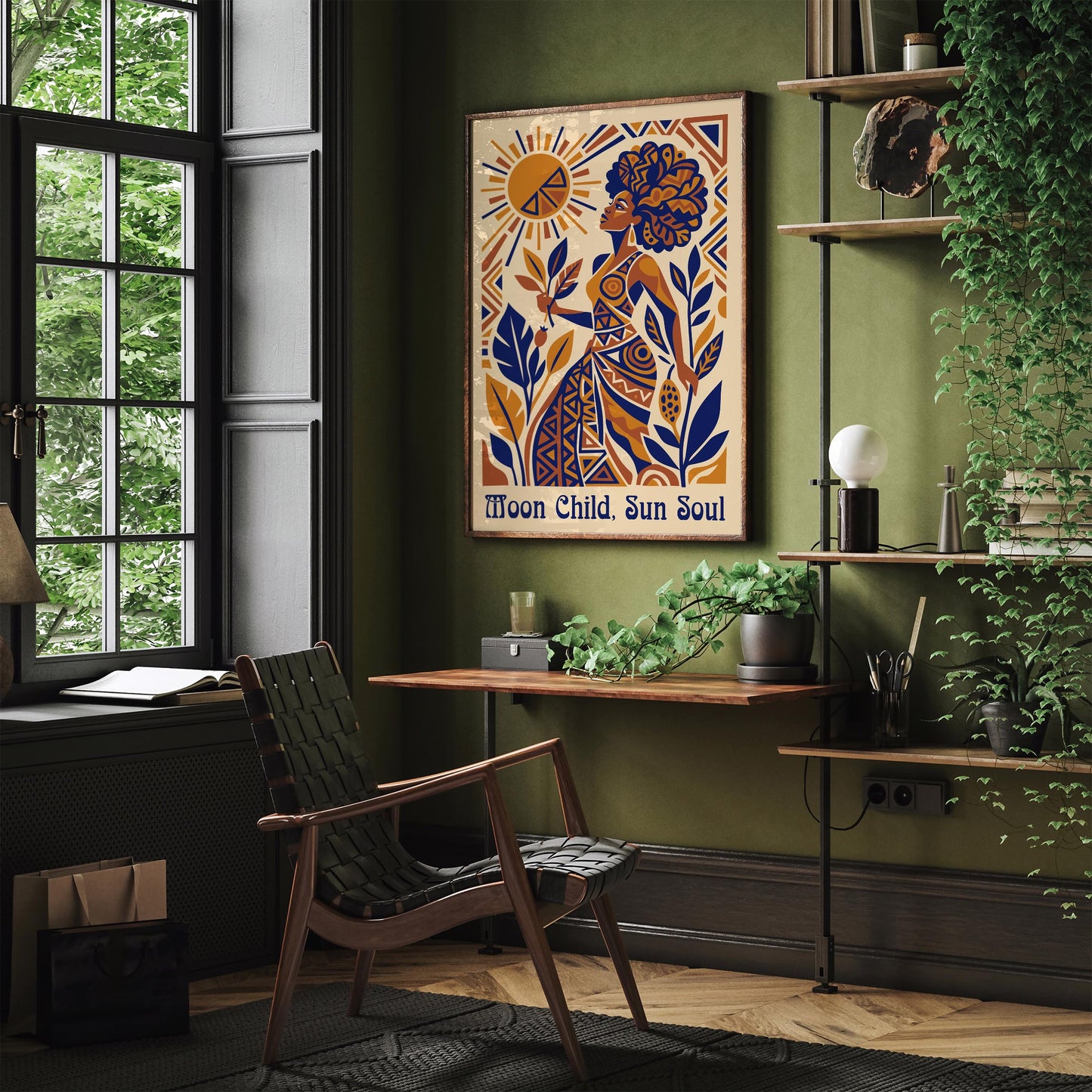 Moon Child Sun Soul Afrohemian Poster