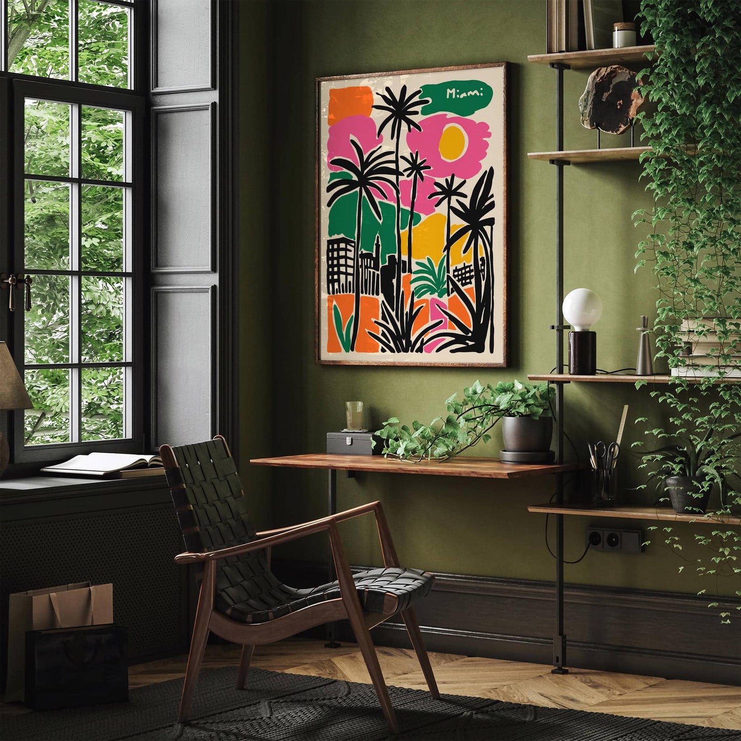 Miami Abstract Travel Poster