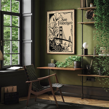Art Nouveau San Francisco Poster