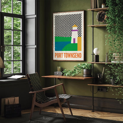 Port Townsend Poster - Mid Century Modern Wall Art