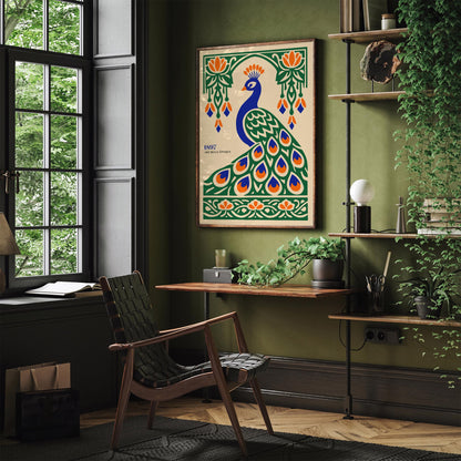 Art Belle Epoque Peacock Wall Art Print