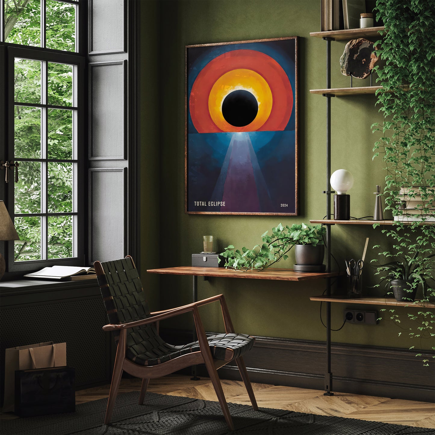 Total Eclipse Wall Art - Modern Art Print 2024