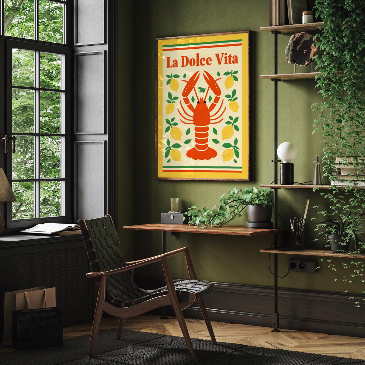 La Dolce Vita Lobster Poster