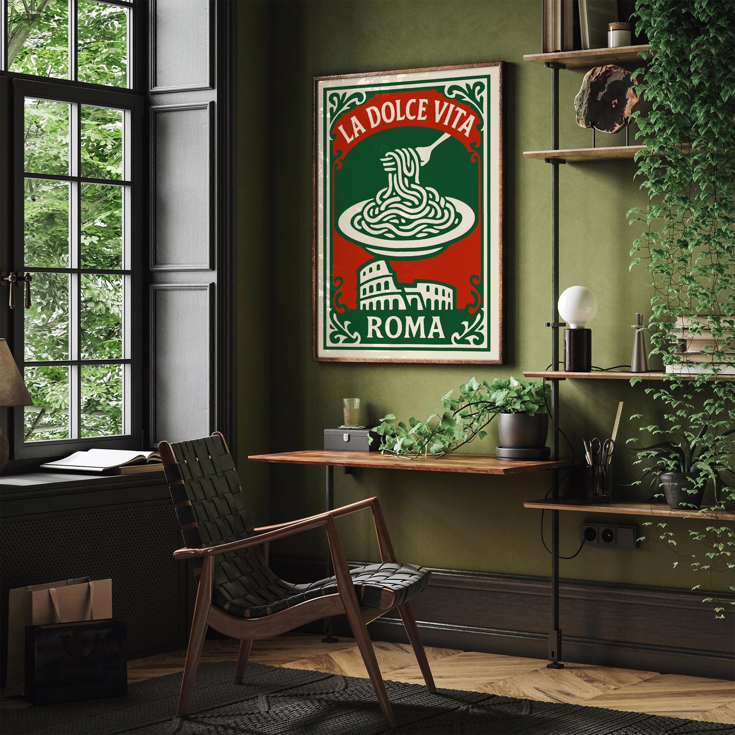 La Dolce Vita Poster - Roma Travel Art Print