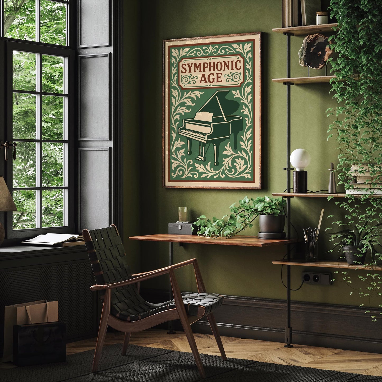 Symphonic Age Music Poster - Rococo Piano Wall Art