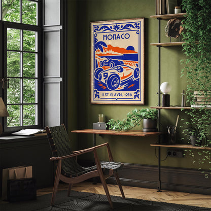 Grand Prix of Monaco 1936 Poster
