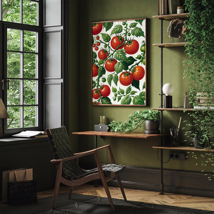 Tomatoes in Garden Art Print 2024