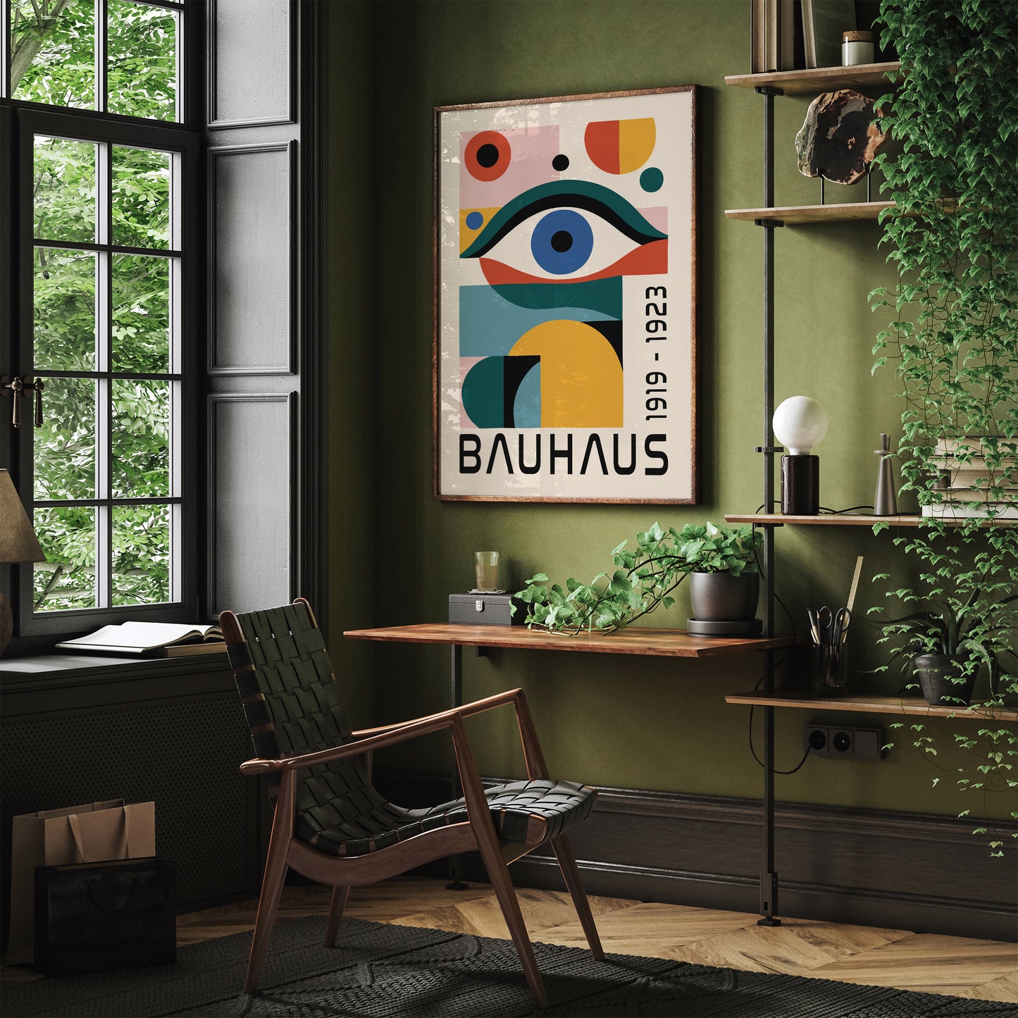 Bauhaus Modern Eye Poster