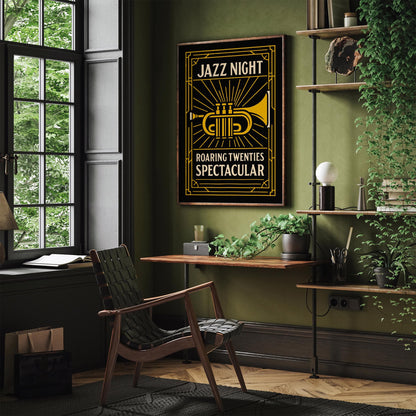 Jazz Night Poster - Roaring Twenties Art Print