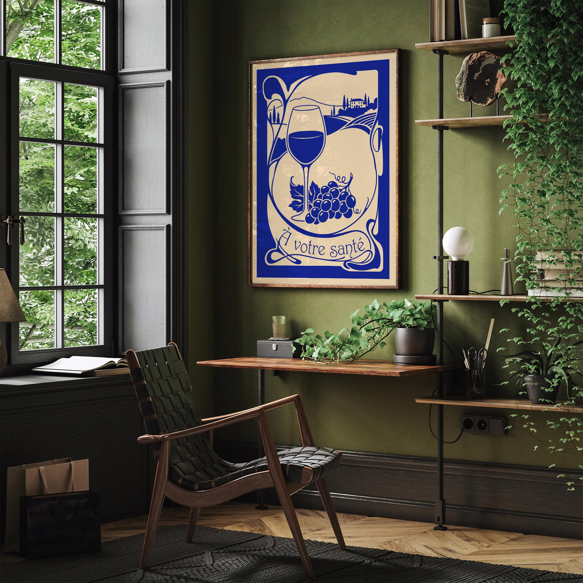 À Votre Santé French Wine Poster