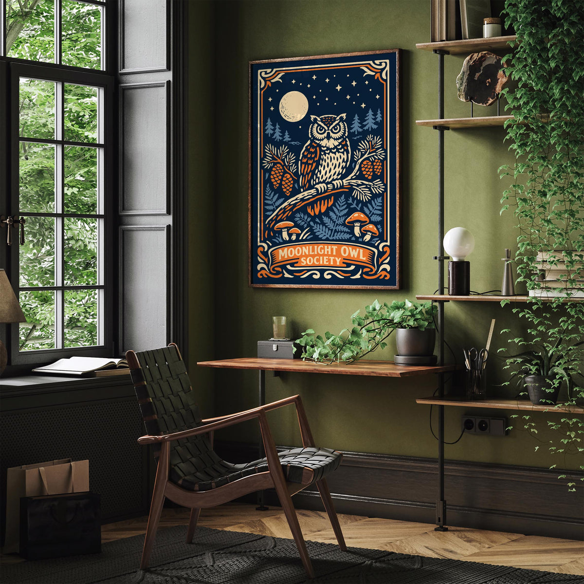 Moonlight Owl Society Poster