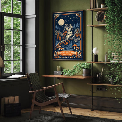Moonlight Owl Society Poster