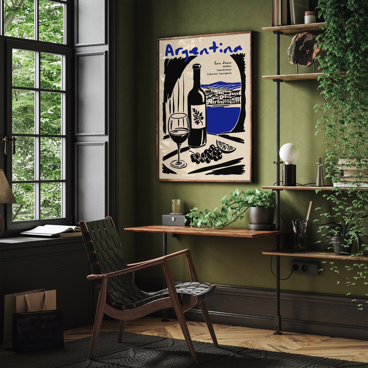 Argentina San Juan Wine Poster