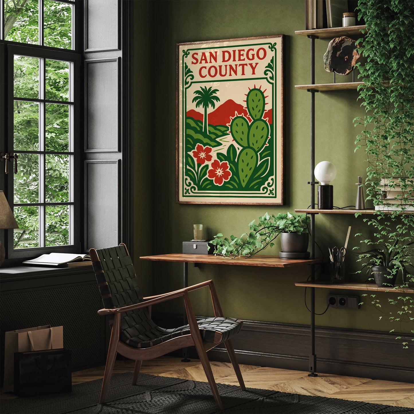 San Diego County Poster - Nature Landscape Art Print