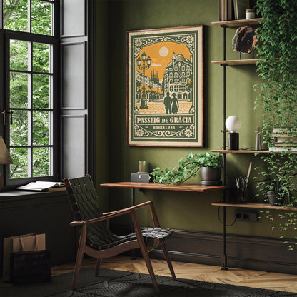 Passeig de Gràcia Barcelona Poster 2026