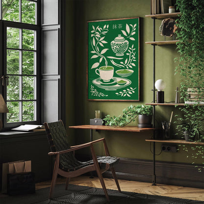Matcha Japanese Tea Green Poster