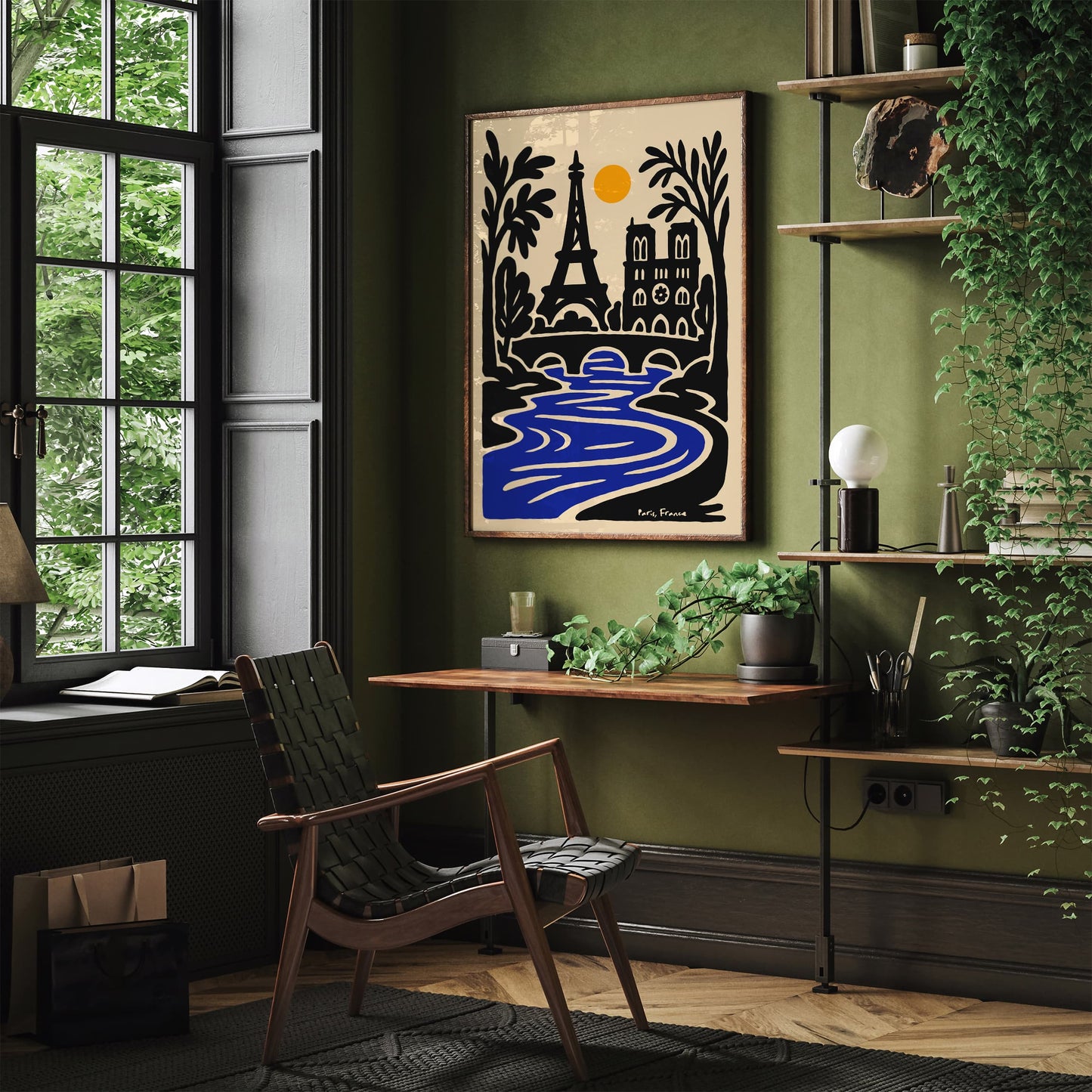 Paris France Cityscape Eiffel Tower Poster