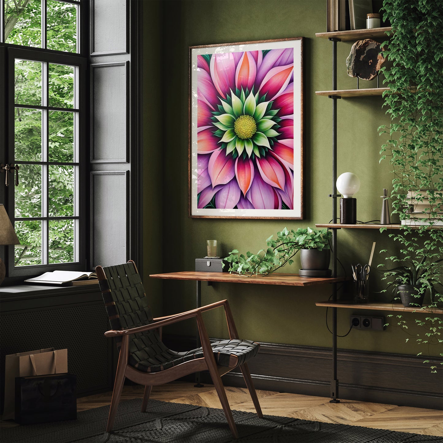 Big Pink Flowers Poster Print 2024