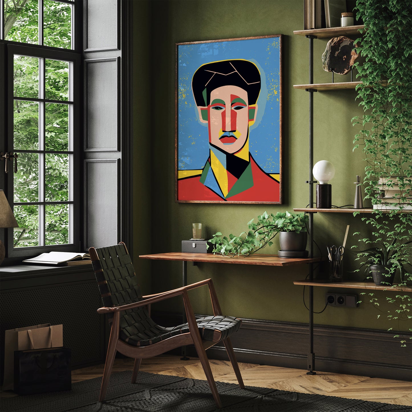 Cubism Portrait Reproduction Poster