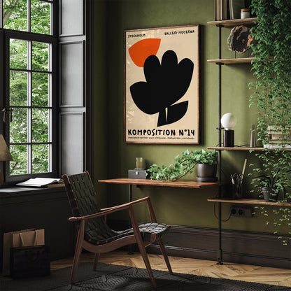 Modern Art Exhibition Poster – Contemporary Wall Art Print