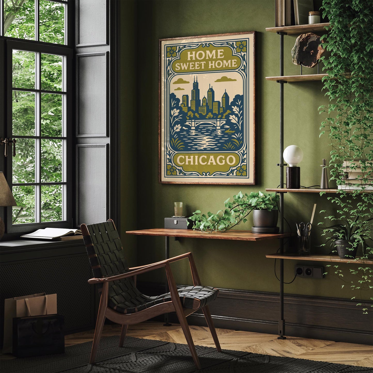 Chicago Home Sweet Home Poster
