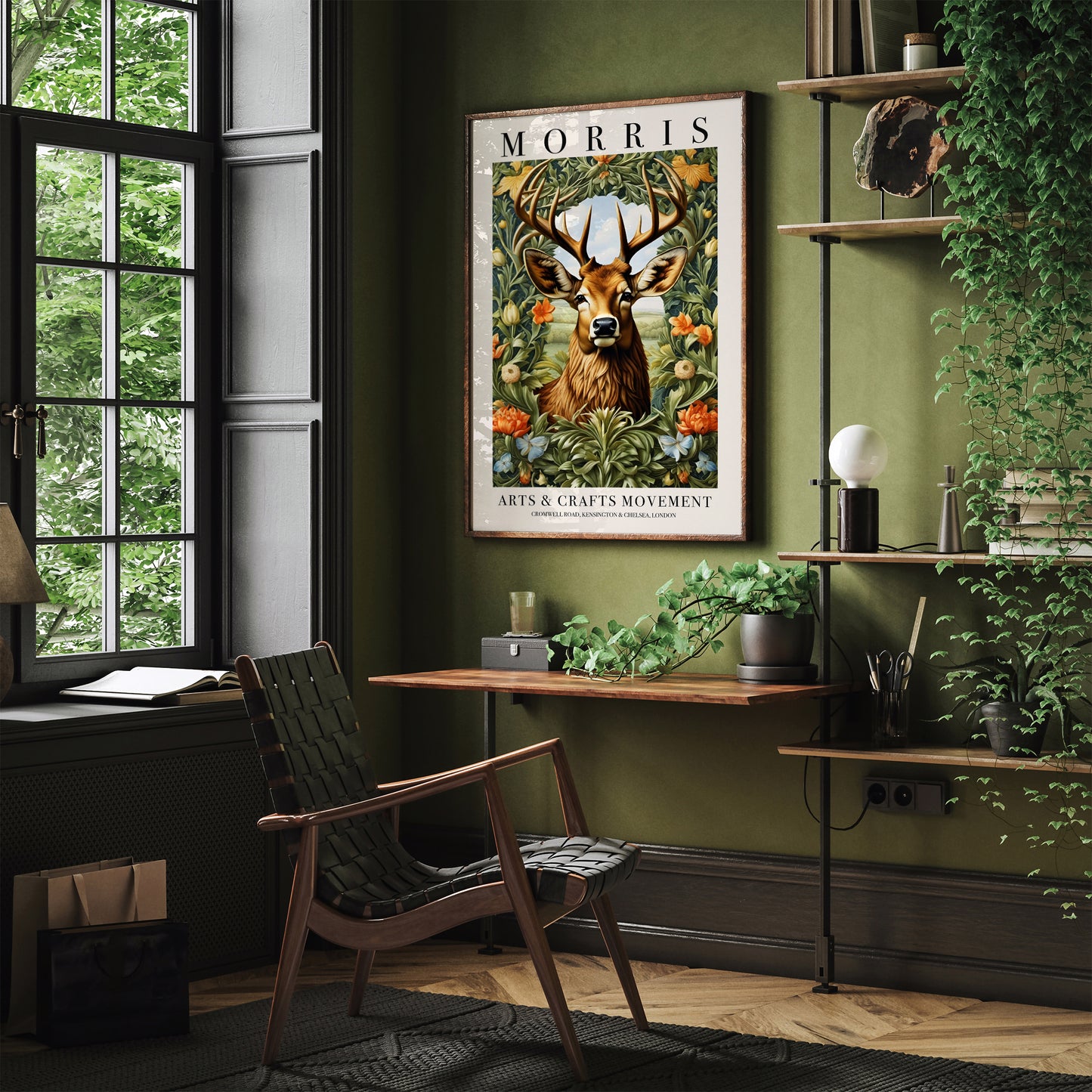 William Morris Wildlife Deer Poster