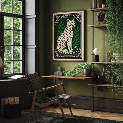 Elegant Cheetah Animal Art Print