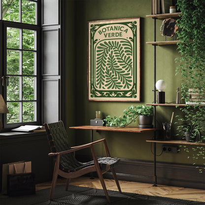 Green Botanical Print - Botanica Verde Poster
