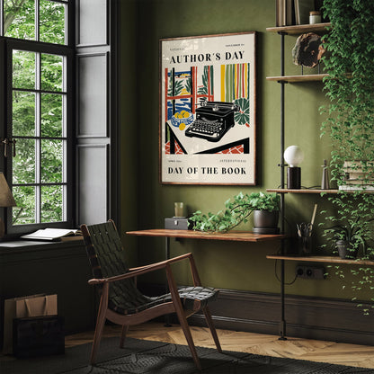 Authors Day Poster - Literary Wall Art