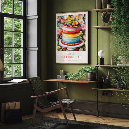 Artisan Patisserie Colorful Kitchen Art Print