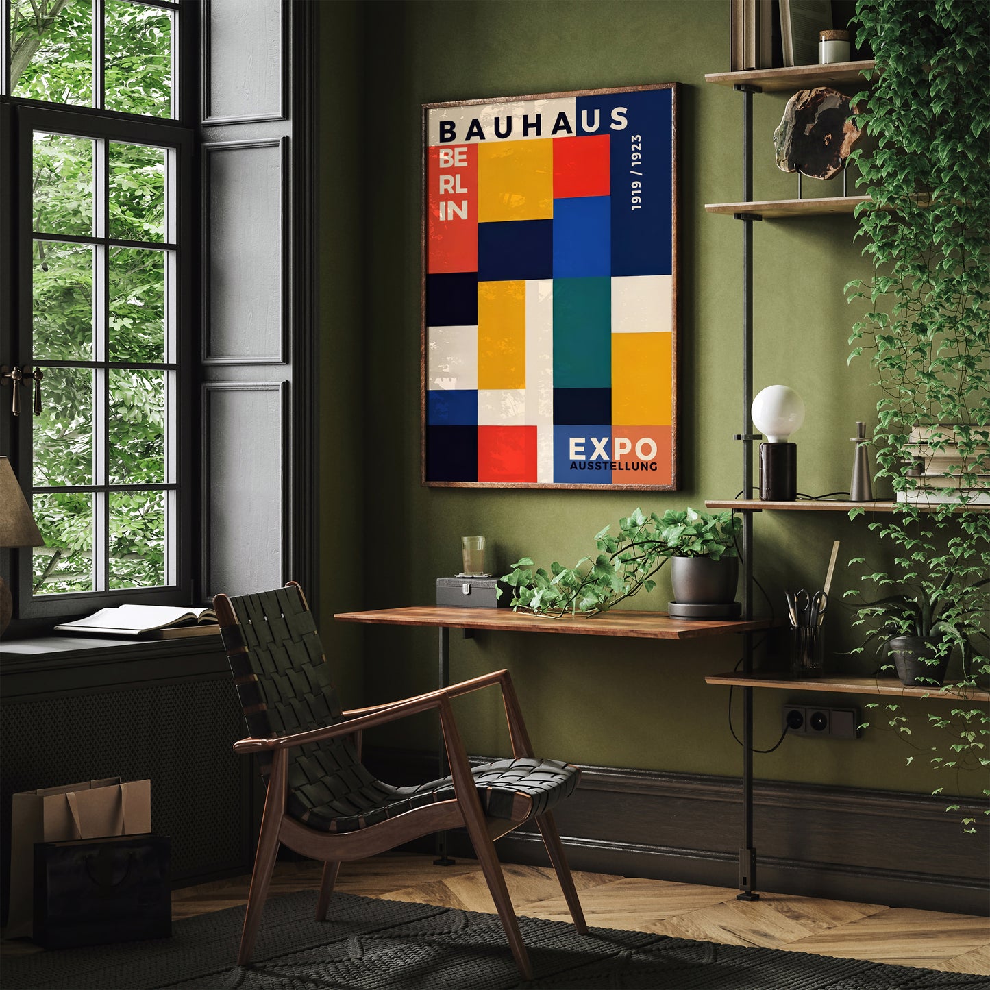 Bauhaus Colorful Geometric Poster