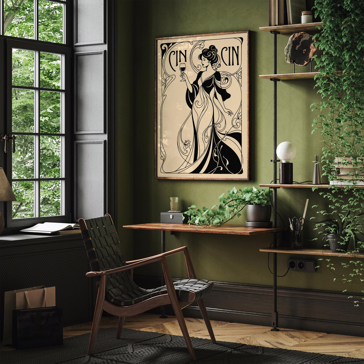 Cin Cin Woman and Wine Poster