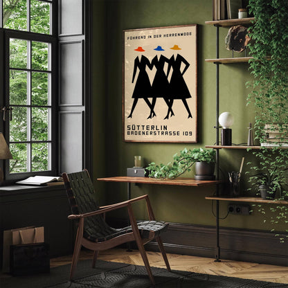 German Vintage Fashion Poster